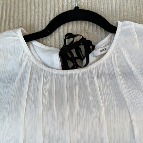 EUC Erdem Lilwen gathered crepon blouse US 12/UK 16 - Picture 6 of 11